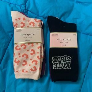 Kate Spade 2 Sets of 3 Pairs of Crew Socks NWT